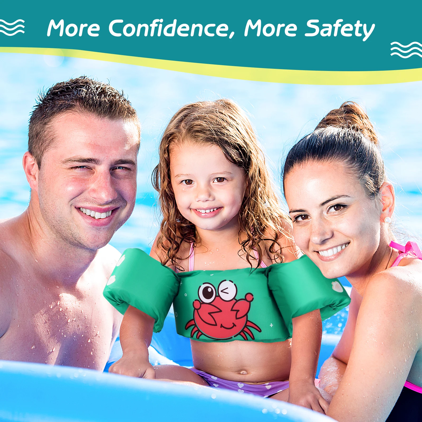 Детские плавающие повязки на руку безопасное снаряжение для плавания в бассейне