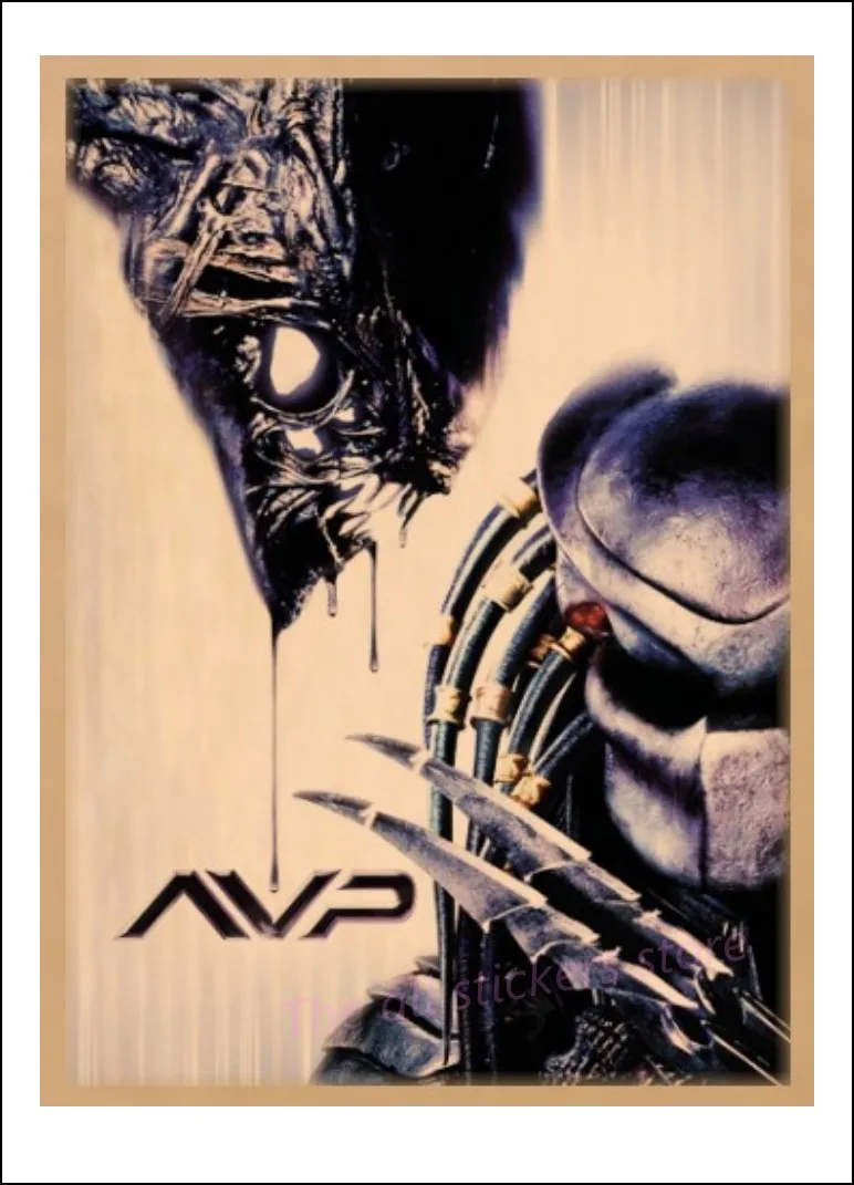 Alien vs Predator AVP домашний декор ретро постер из крафтового фильма рисунок наклейки на