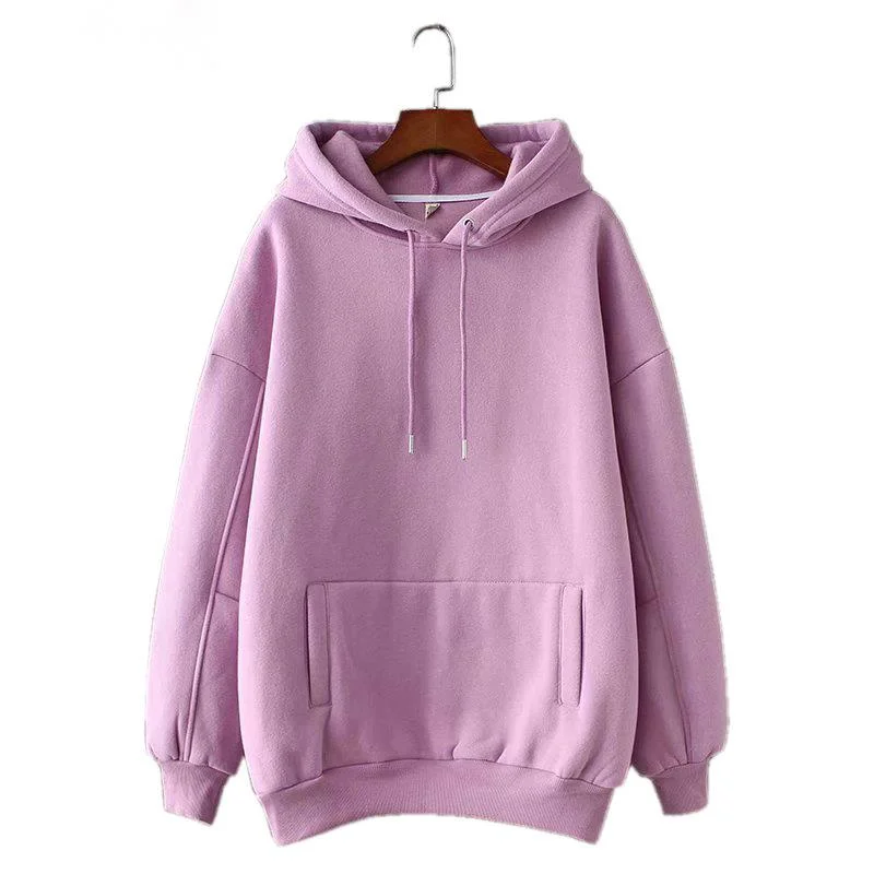 

women's hooded wool sweatshirt, large sweater, pocket jacket, 2021