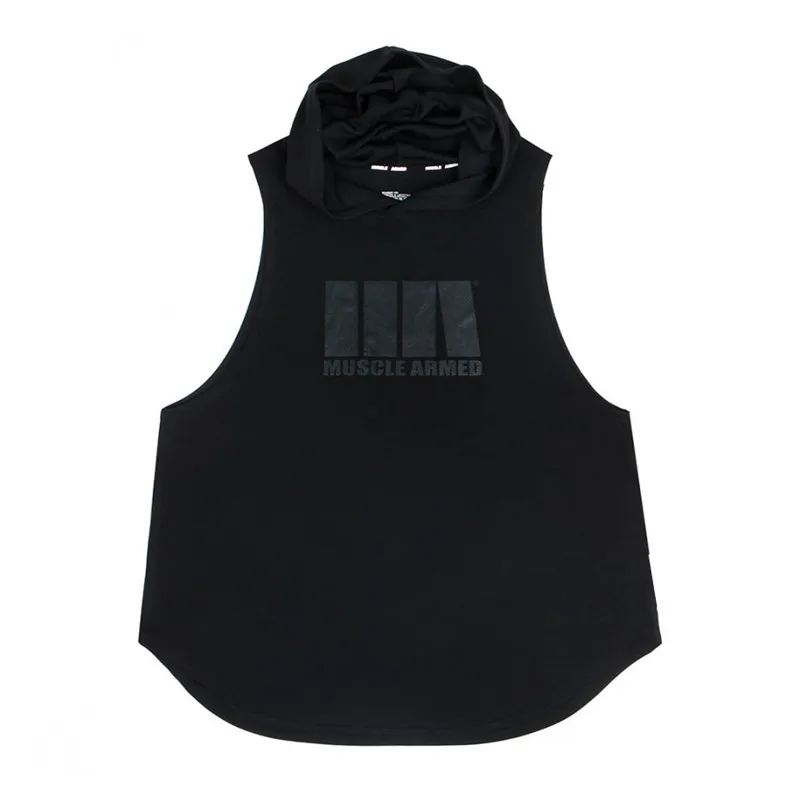 2019 Бодибилдинг без рукавов толстовка тренировочная майка Фитнес Топ для мужчин s