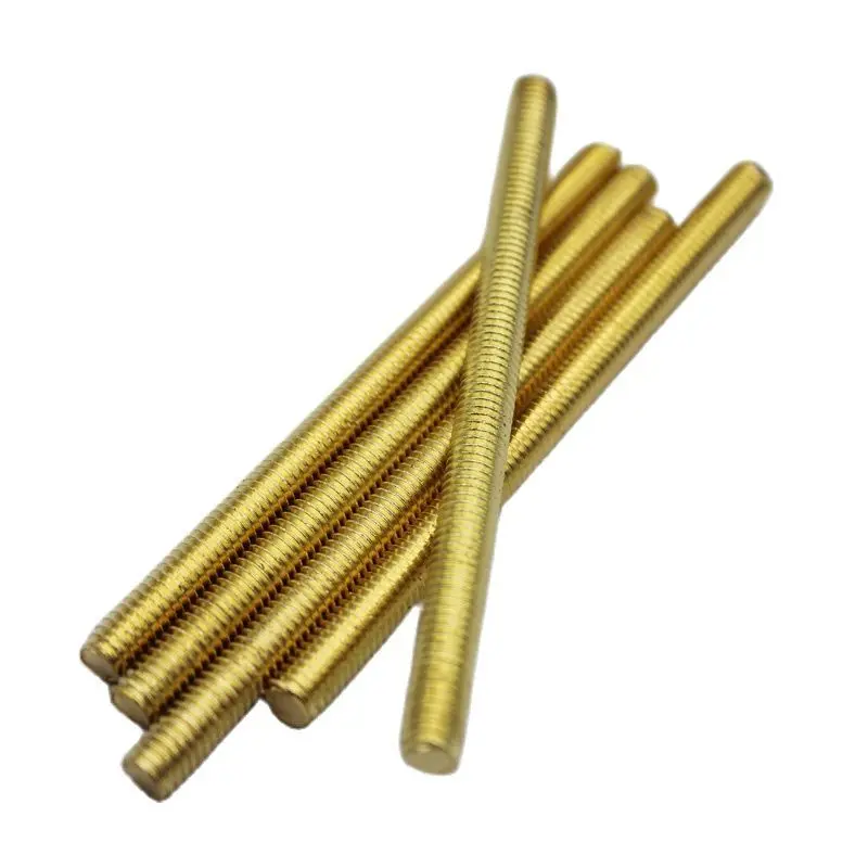 

3PCS M12 Brass Allthread Studding Bar Metric Rods Fasteners 50mm to 500mm