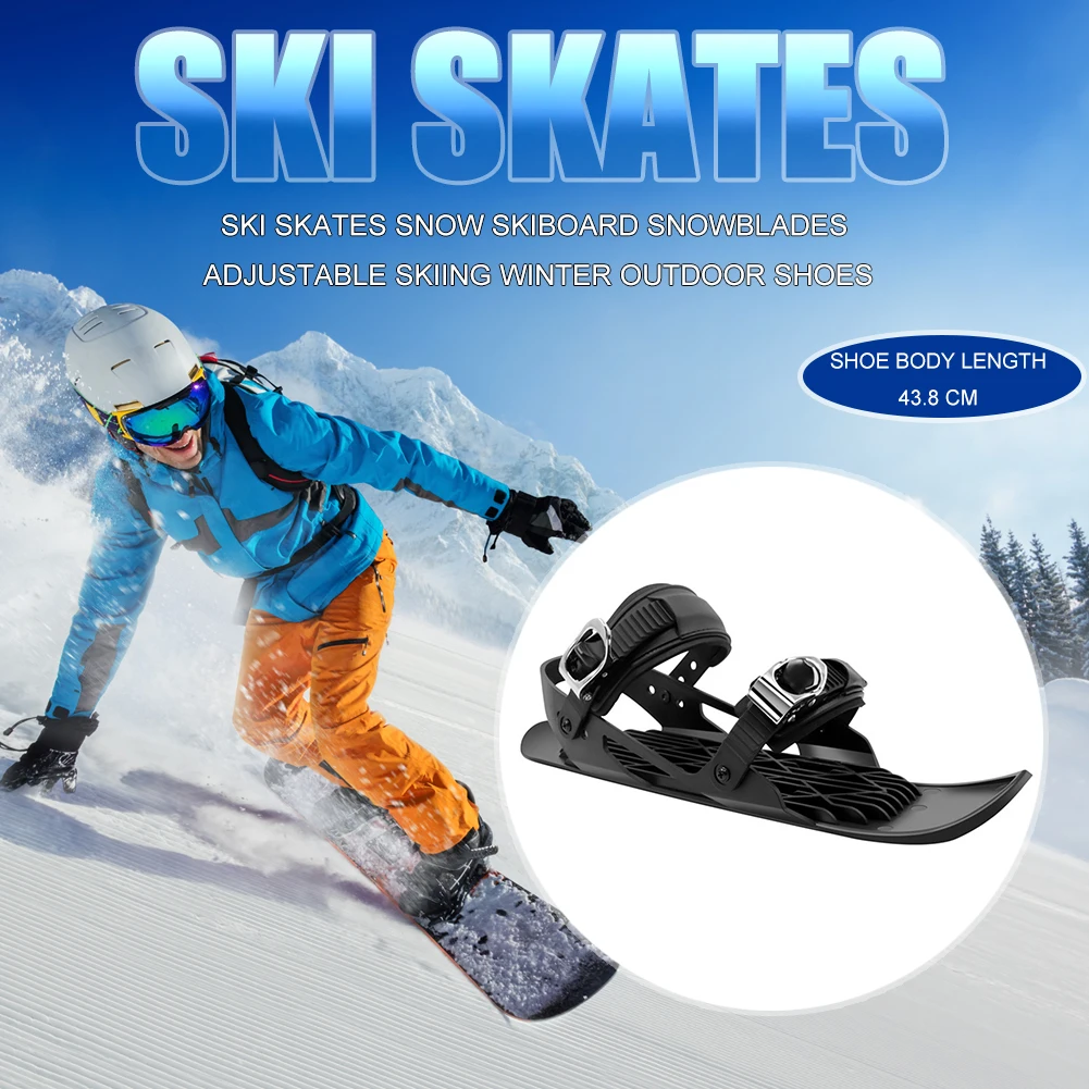 

Мини-коньки для катания на лыжах, короткие скейтборды, снегоступы, высококачественные регулируемые соединения, портативная Лыжная обувь, с...