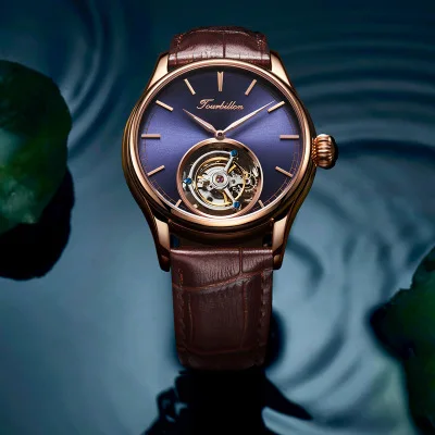 Brand Top Men's Tourbillon Watch movement luxury creative fashion popular carnival Male Clock classic hollow Man Watch movement