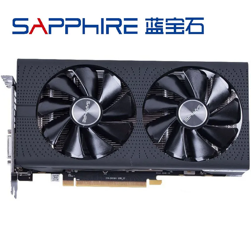 SAPPHIRE RX 580 4 Гб видеокарты 256Bit GDDR5 для AMD 500 series карты RX580 DisplayPort HDMI DVI б/у|Видеокарты| |