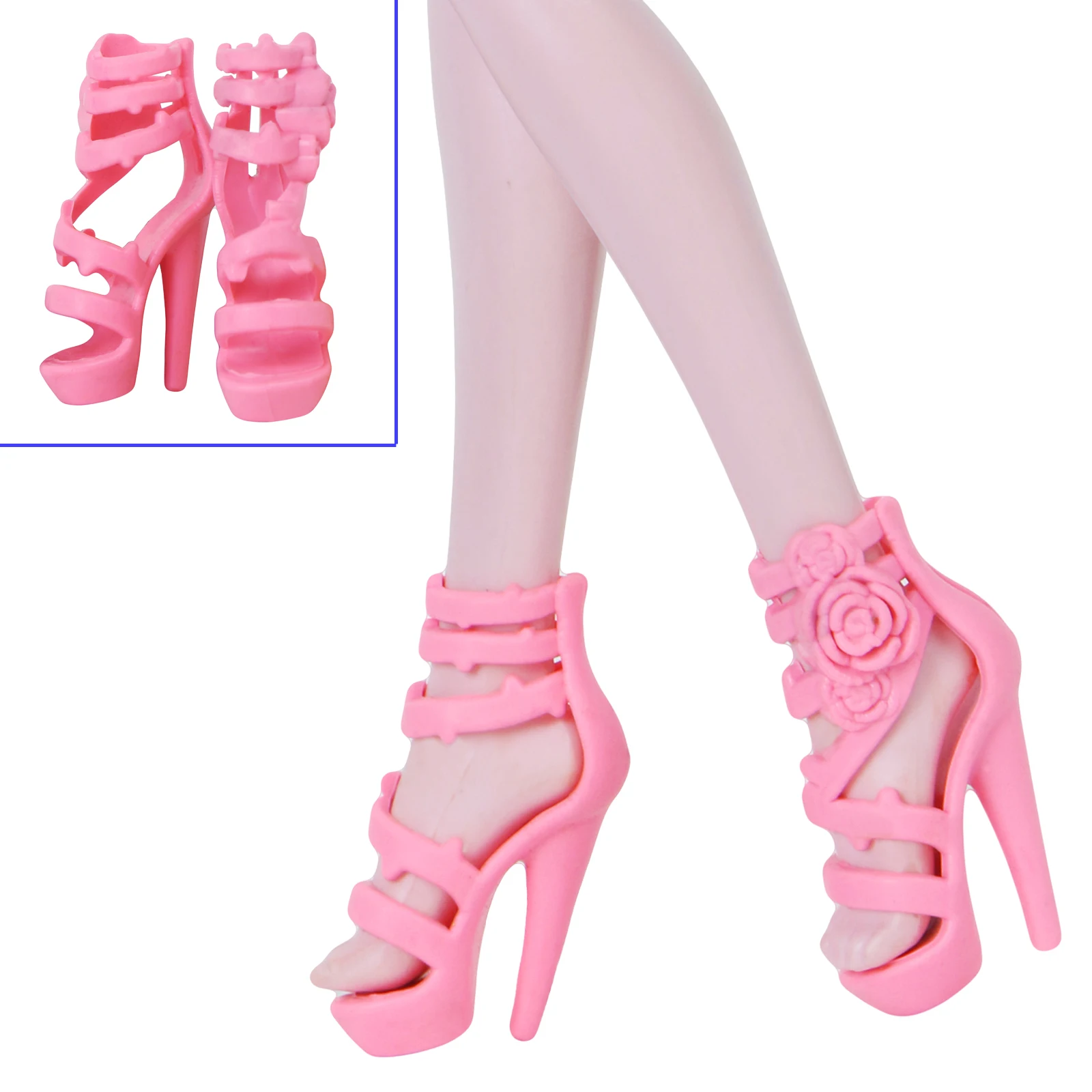 Ботинки на высоком каблуке разноцветные сандалии аксессуары для кукол Monster High