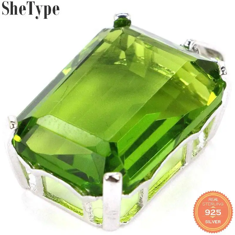 28x13 мм Jazaz 4 1g Rectangle Создан 18x13 Зеленый Перидот Золотой Цитрин для женщин