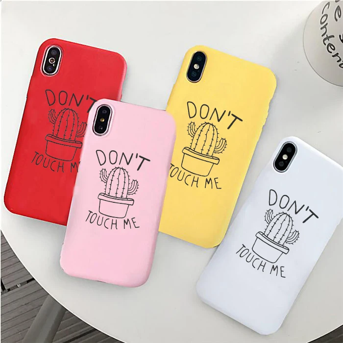 Мягкий силиконовый чехол для iphone 6/6s 6Plus/6s Plus 7 / 8 7Plus/8Plus X XS XR XSMax не трогайте