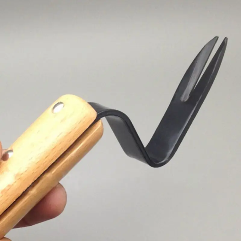 

Ergonomically Weeder Cultivator Garden Hand Tool Carbon Steel Blade Beech Handle 203F