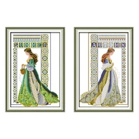 summer angel printed cross stitch kits embroidery crafts counted 11ct 14ct patterns stamped threads needlework decor dmc threads