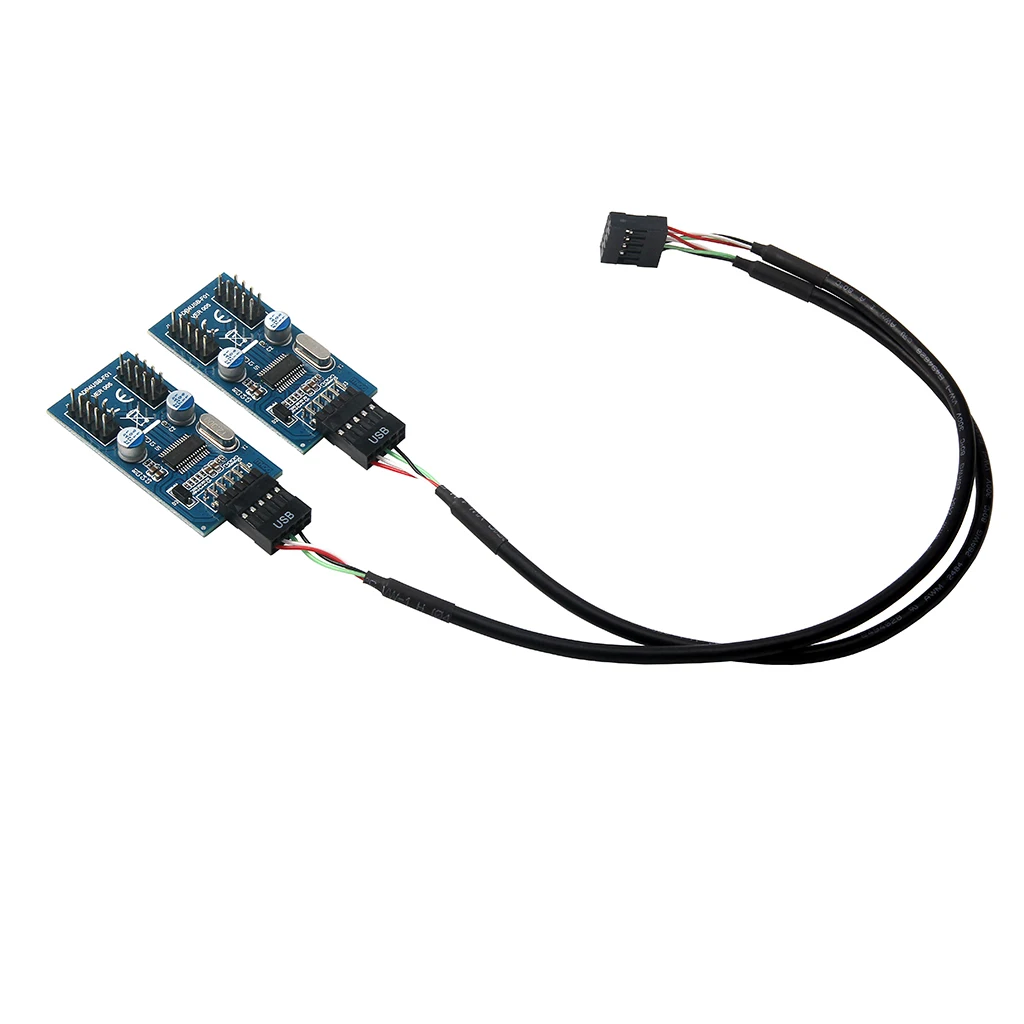 Материнская плата 9 штифтов USB коннектор 1 папа к 4 гнезду удлинитель карта