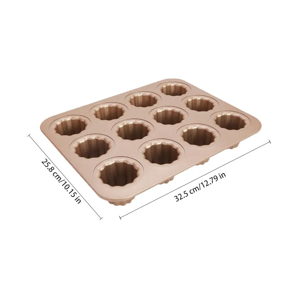

12 Cups Non-stick Cake Mould Silicone Muffin Cake Bakeware Non-stick Dishwasher Microwave Safe Family Cake Making Tools