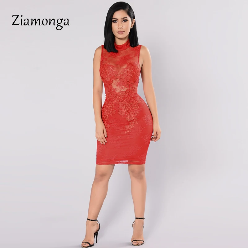 Ziamonga ажурные платья Для женщин повязки короткое Сетчатое вечерние платье 2019