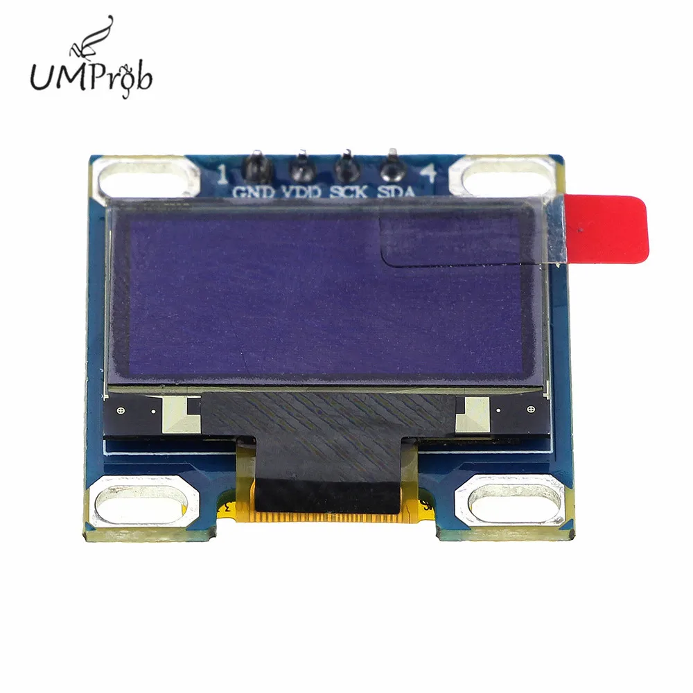 0 96 дюймов IIC Serial желтое OLED Дисплей модуль 128X64 I2C SSD1315 12864 плата с ЖК экраном GND VCC SCL