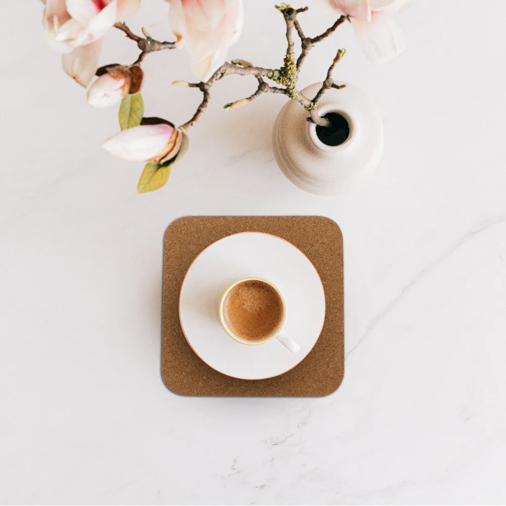 

10pcs Blank Cork Coasters Square Cup Mat Heat Insulation Coasters for Home