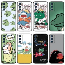 Dinosaur Alligator phone case for oppo Reno 4 6 pro Puls Z Silicone case for oppo realme GT Q3 Q2 GTneo X7 X50 pro