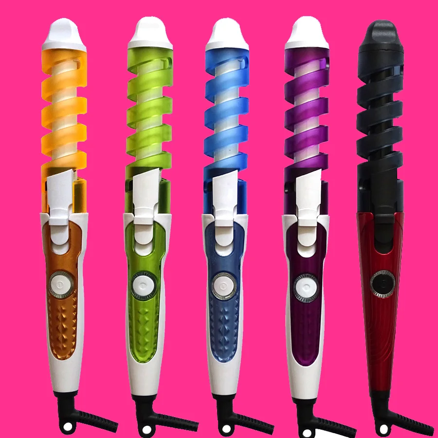 Wave Hair Curler Electric Curl Ceramic Spiral Hair Curling No Heat Wand Easy Curlers Iron Hair Styler Salon Hair Styling Tools