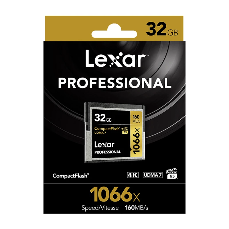 Карта памяти Lexar 1066x CF 128 ГБ 64 карта UDMA7 скорость до 160 МБ/с./с компактная флеш на 32