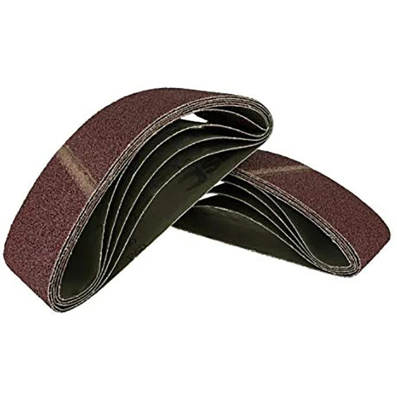 

25 Pieces Of Fabric Sanding Belts, for Belt Sanders with Grains Of 40/60/80/120/180 Each Sanding Paper / Sanding Belts