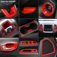 air outlet decorative cover for jeep compass 2017 2018 2019 2020 accessories red interior modification decoration sticker