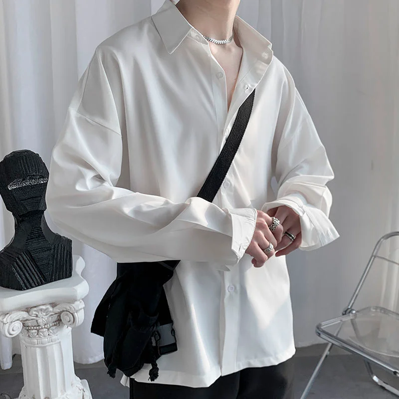 

Новая летняя тонкая рубашка с длинным рукавом в японском стиле, Новая повседневная рубашка, модная мужская Солнцезащитная атмосферная руба...