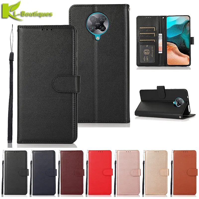 Кожаный чехол для Xiaomi Poco F2 Pro Mi Little F3 M3 Классический кошелек чехлы