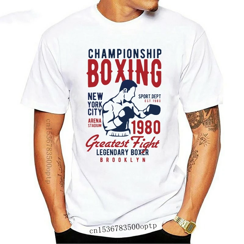 

New Championship Boxing T-Shirt. 100% Cotton Premium Tee 2021