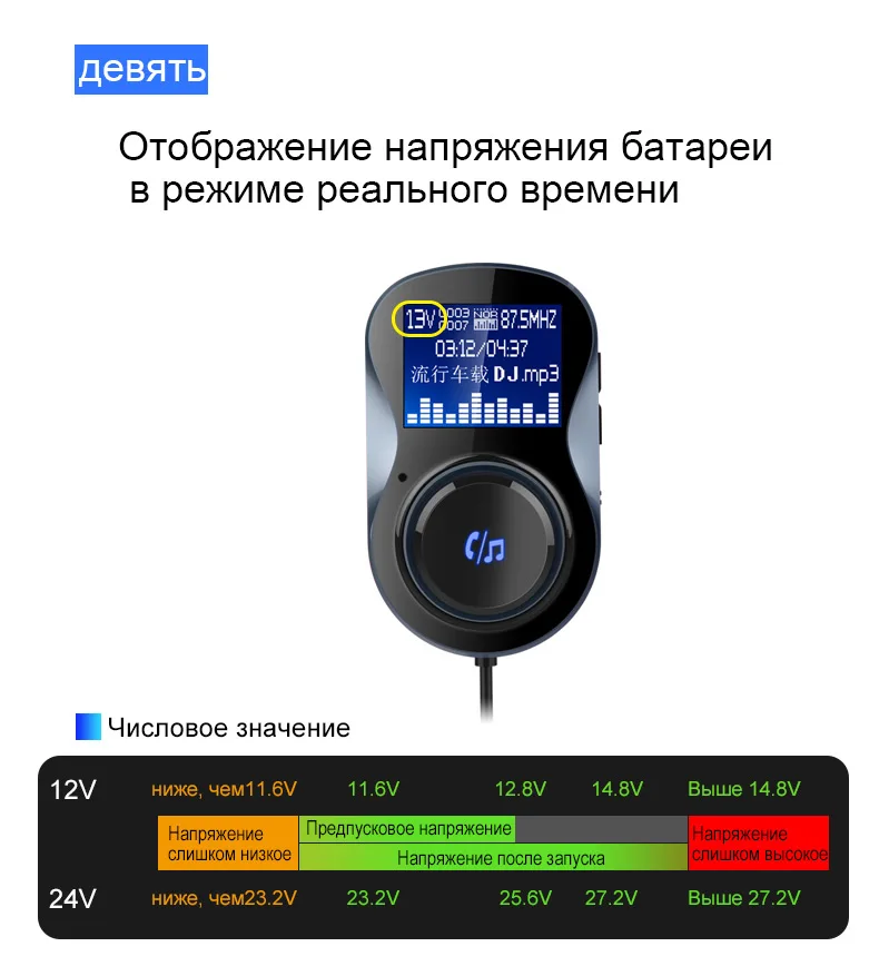 Jilang Bluetooth fm-передатчик аудио беспроводной автомобильный fm-модулятор Handsfree Bluetooth автомобильный комплект Автомобильный MP3-плеер с ЖК-дисплеем