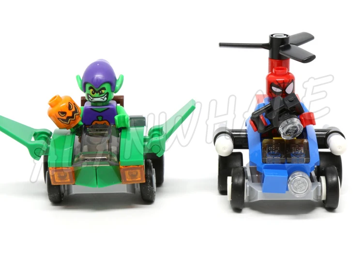 Строительные блоки 6 типов Мстители супербойцы Зеленый Гоблин паук капитан Череп