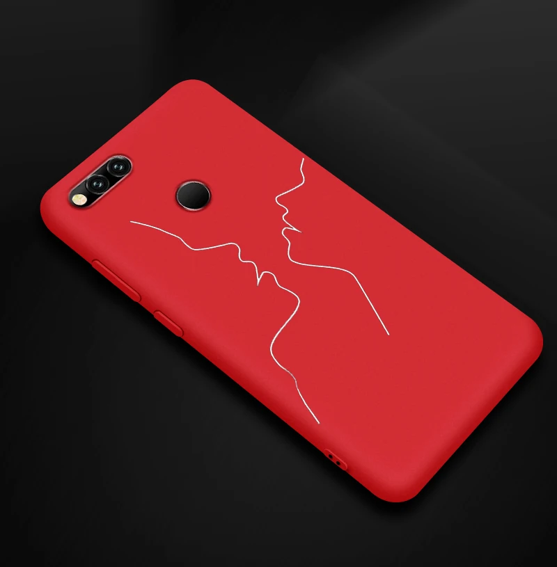 Ультратонкий чехол для huawei Honor 7A Pro 7C 7X цветные Матовые чехлы для телефонов Redmi 5 Plus 5A 6 6A Go Мягкий Силиконовый ТПУ Черный чехол - Цвет: 23