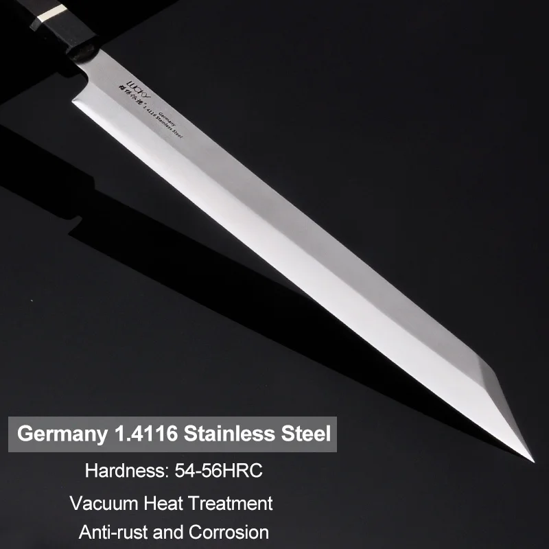 Японский Нож для суши немецкий нож из нержавеющей стали 1 4116 кухонный Kiritsuke Sashimi