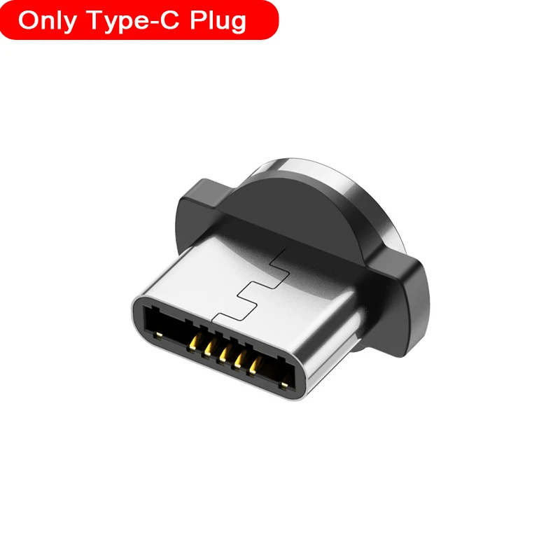 Only Type C Plug Магнитный кабель USB для быстрой зарядки кабель usb type C Магнитный кабель для зарядки данных Micro USB кабель для мобильного телефона USB шнур - Цвет: Only Type C Plug