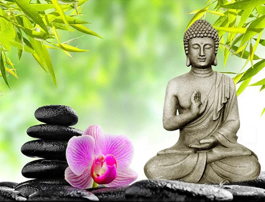 

5D DIY Diamond Painting Religious Buddha Full Square Round Mosaic Diamond Embroidery Cross Stitch Christmas Decorations For Home