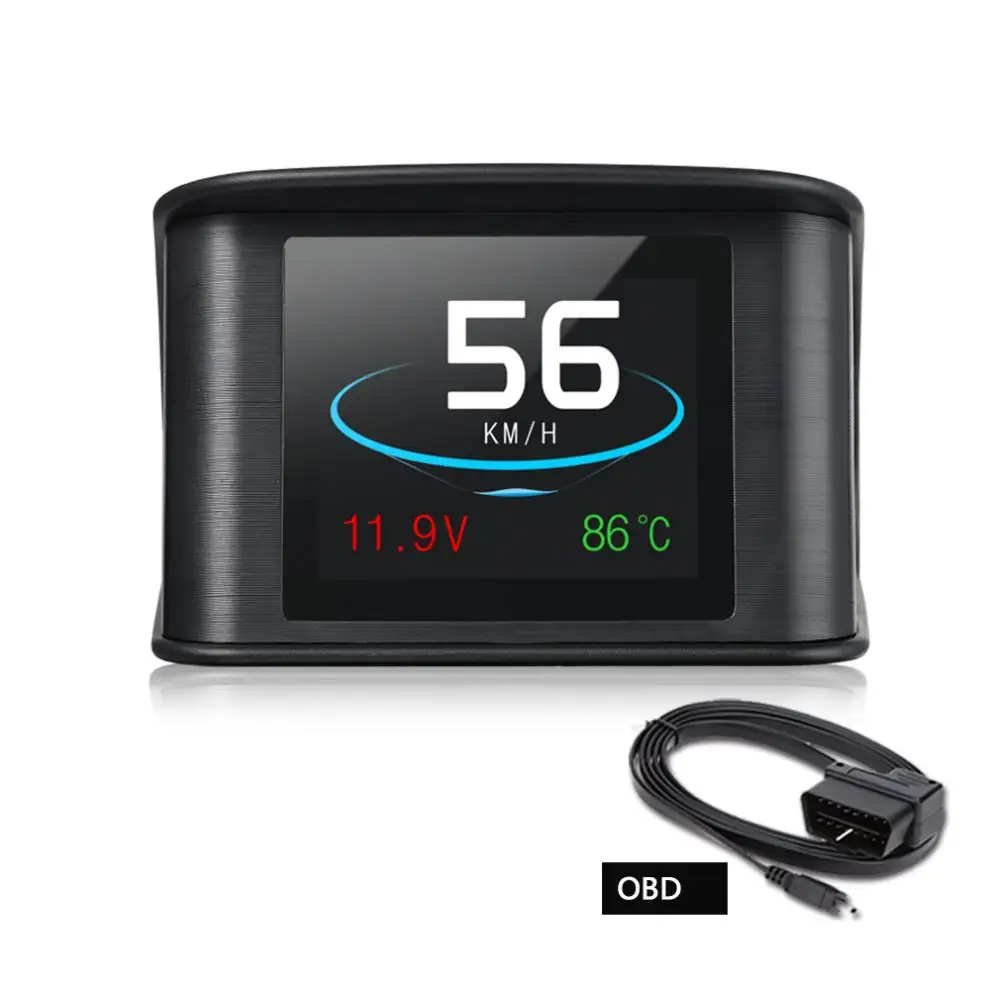 2 6 дюймовый OBD2 Компьютер Автомобильный проектор скорости Hud цифровой датчик