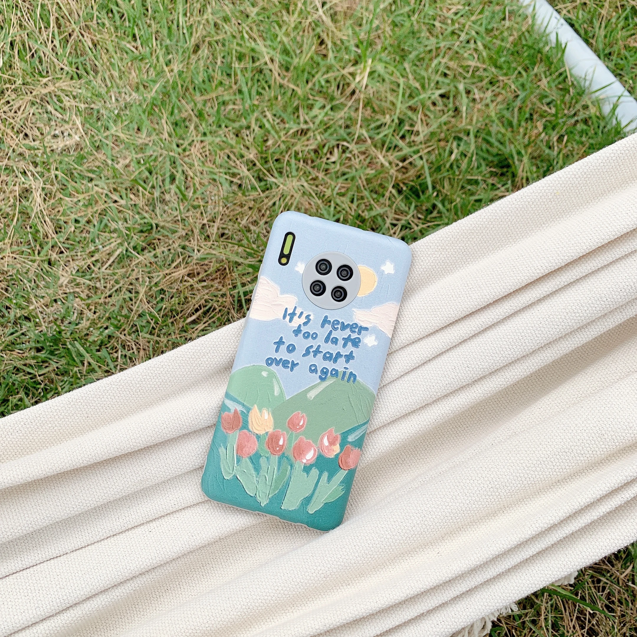 

Sticker-Tulip landscape suitable for XIAOMI 8/9/CC9 SE/10 PRO mobile phone case K20 30 protective cover