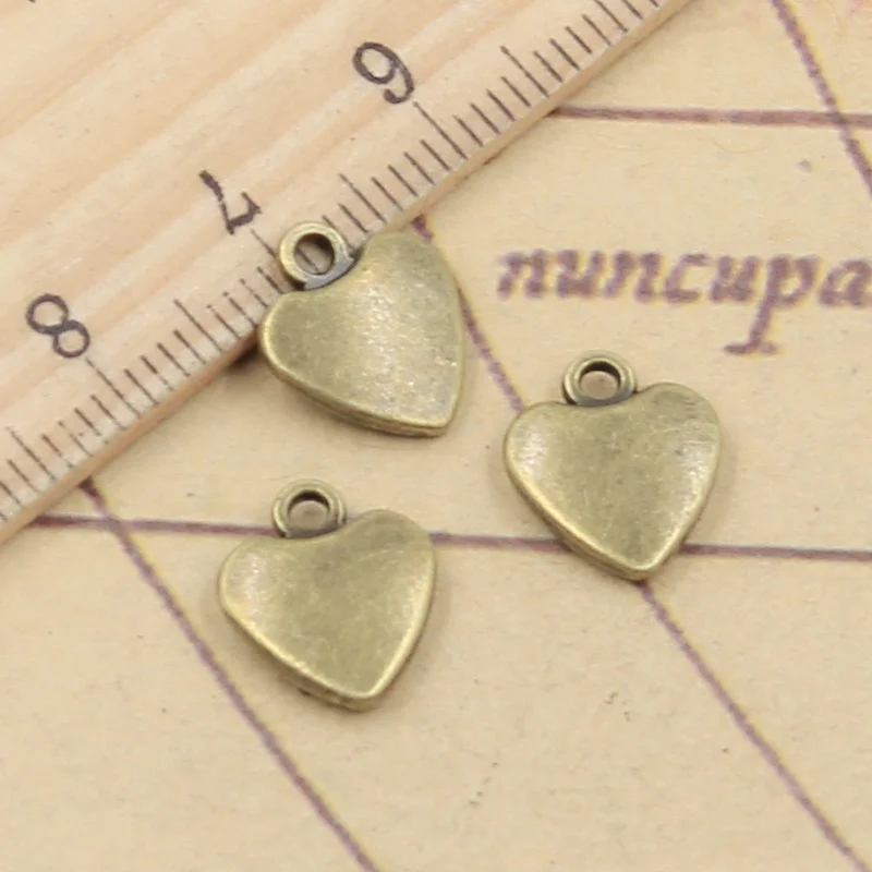 20 шт очаровательные сердца 20x8 мм тибетские бронзовые серебряные цветные
