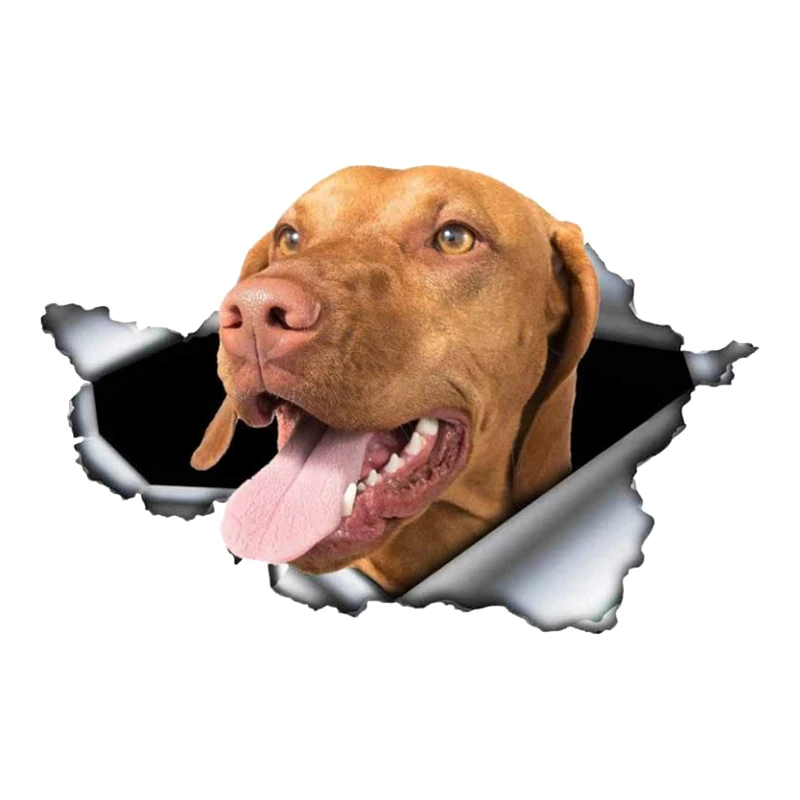 

B0109# 13 cm 17 cm Removable Self-adhesive Decal PVC Pitbull Dog Car Sticker Waterproof Auto Decors on Bumper Rear Window
