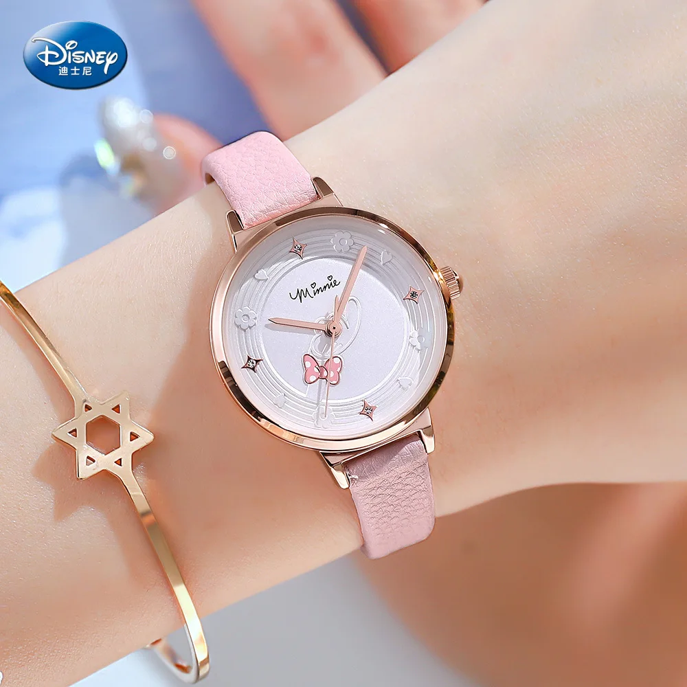 Дисней Минни Маус мультфильм наручные часы дамы тонкий ремешок Мода и тенденции