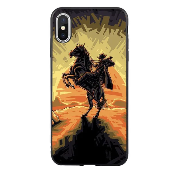2018 хит продаж чехол Red Dead Redemption 2 для iPhone X 10 8 7Plus 6 6S Plus 7 5 телефона SE XR XS MAX черный
