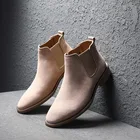 Ботинки Челси Kanye West из 100% натуральной кожи высокого качества, винтажные мужские ботинки, ботильоны челси с крепированной подошвой, мужские ботинки ручной работы ST403