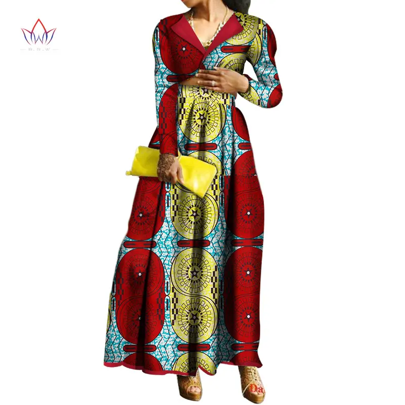 

Plus Size Women Clothing Dashiki African Dresses For Women Wax Print Robe African Clothing Party Long Dress 4xl Other WY3217