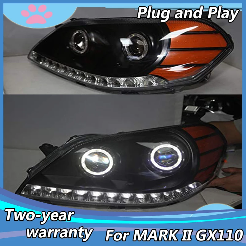 

For TOYOTA MARK II GX110 led headlight Black Housing Housing2003-2007