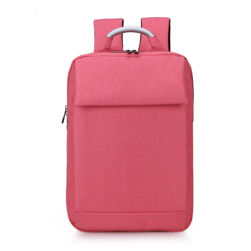 

Double shoulder backpack unmarked men and women's metal handheld shoulder computer bag