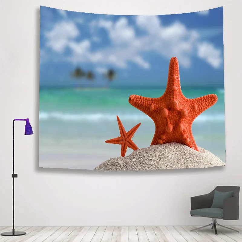 

Psychedelic Celestial Ocean starfish Tapestry Hippy Tapestries Cloth Decor