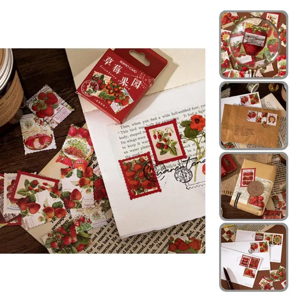 

Practical No Residue Personalizing Eye-catching Novelty Album Stickers Decorative Sticker Scrapbooking Sticker 46Pcs