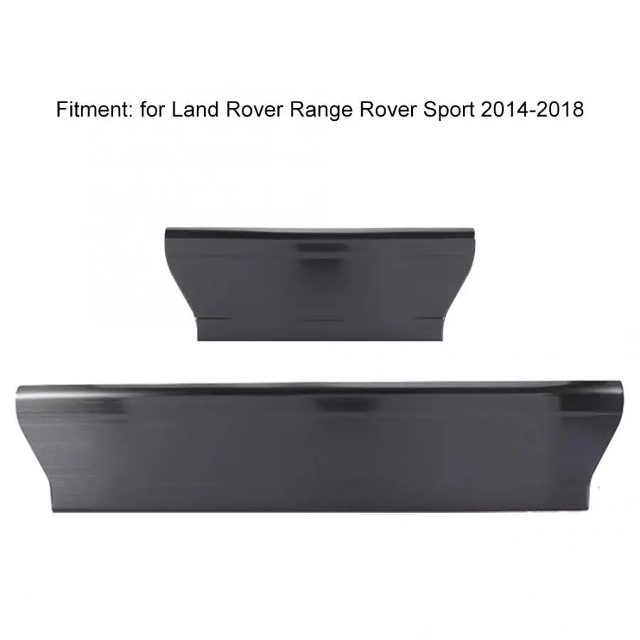 4pcs Black Built-in Door Sill Scuff Plate Guard Fit for Land Rover Range Sport 2014-2018 car accessories |