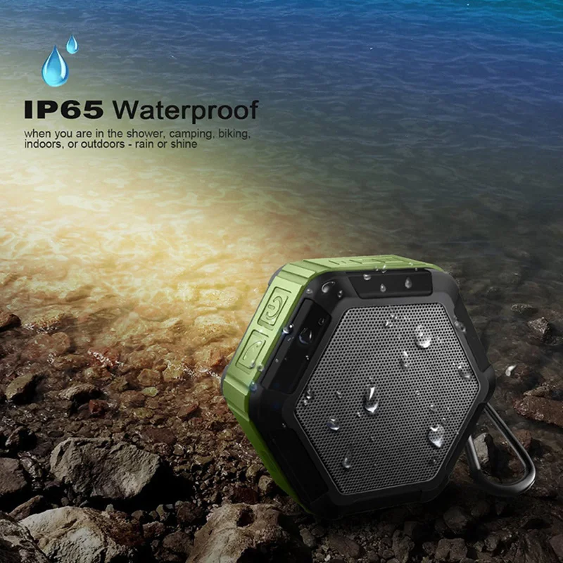 Портативный Bluetooth динамик M5 со встроенным микрофоном IPX67 водонепроницаемый