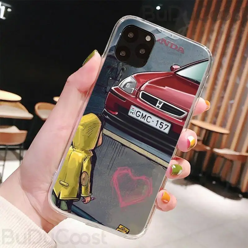 boy see sports car jdm drift phone case for iphone 8 7 6 6s plus x 5s se 2020 xr 11 pro xs max 12 12mini free global shipping