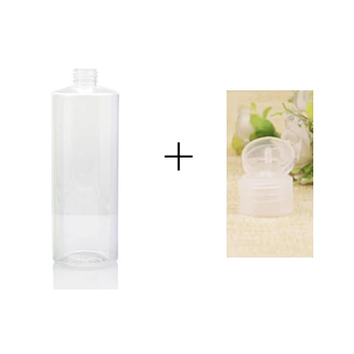 

30 pcs/Lot PET Lotion Refillable Bottle For Cosmetic 500ML Plastic Bottle With Flap Cover Shampoo Containers JX035