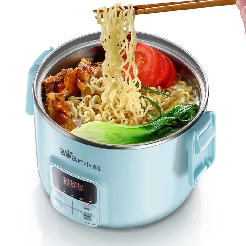 Рисоварка с маленьким медведем умная кухонная плита таймером емкость 600 Вт 2 л для