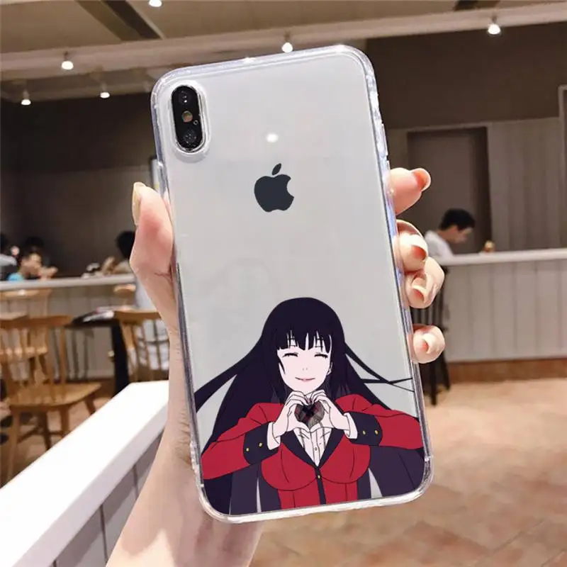 

Kakegurui Jabami Yumeko Phone Case Transparent soft For iphone 5 5s 5c se 6 6s 7 8 11 12 plus mini x xs xr pro max